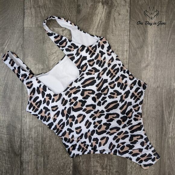 Prettygarden Square Neck One Piece Swimsuit Size L - Picture 4 of 4